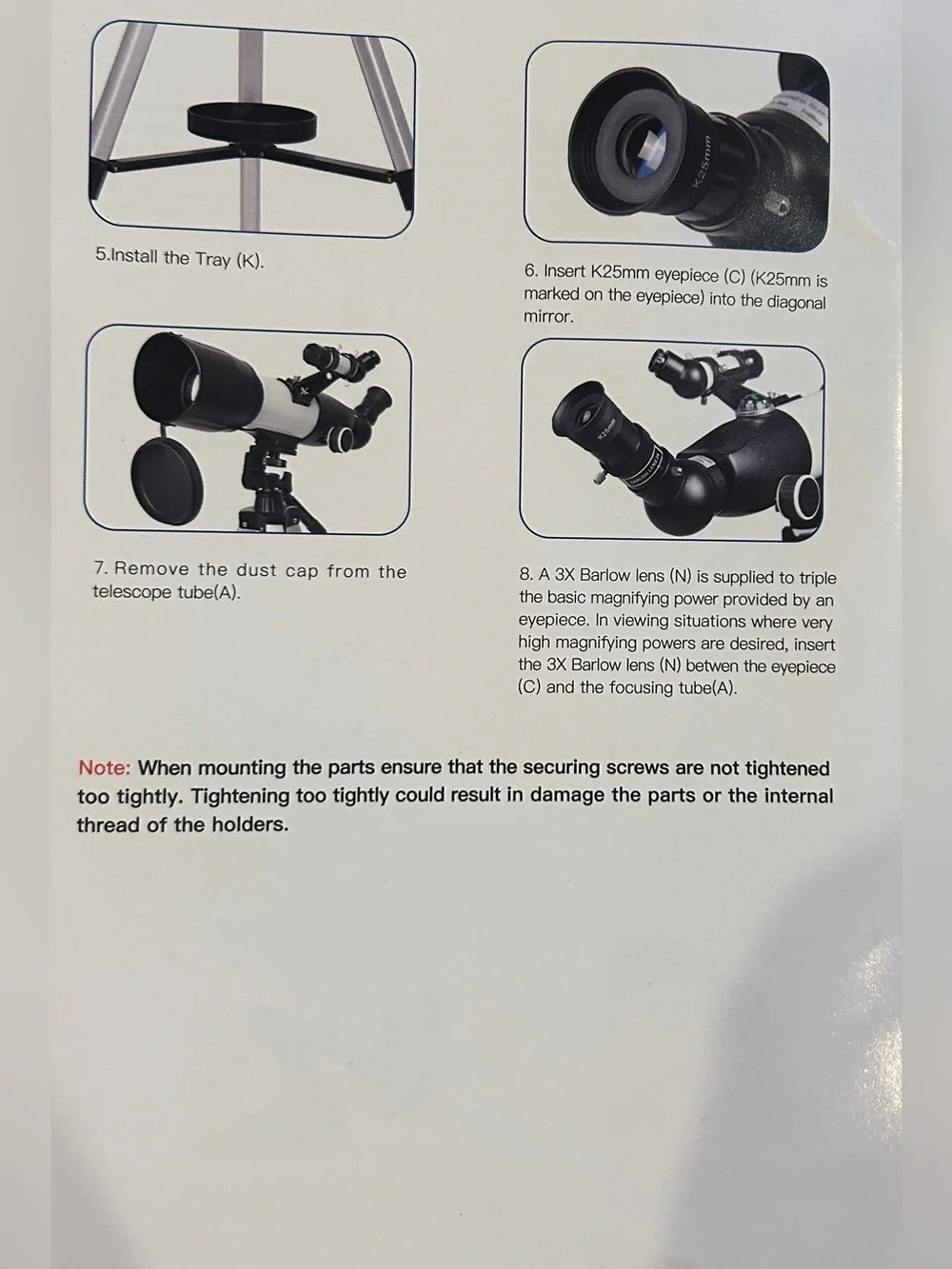 Free Soldier Black & White Telescope w/ Tripod-Compact Astronomical Telescope🤍